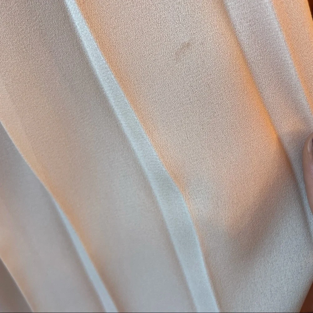 Vintage Ethereal Pleated Cream MIDI Dress - Picture 10 of 13